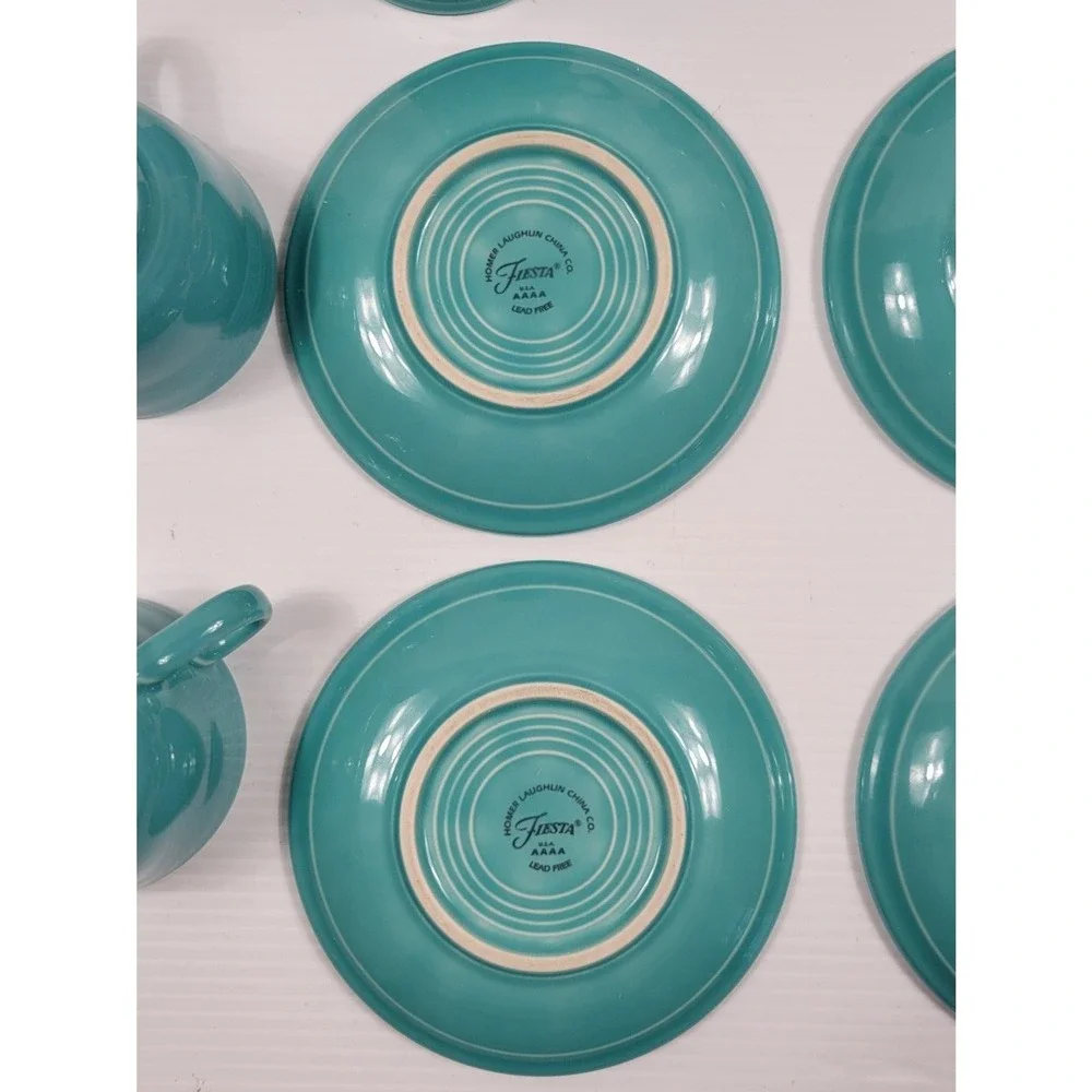 Fiestaware turquoise coffee